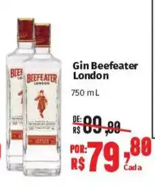 Supermercados Mateus Gin Beefeater London oferta