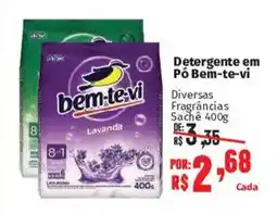 Supermercados Mateus Detergente em Pó Bem-te-vi oferta