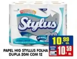 Higa's Supermercado Papel hig styllus folha dupla 20m com 12 oferta