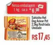 Mart Minas Salsicha hot dog avivar pct 2,5kg resfriada oferta