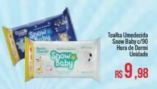 Mart Minas Toalha umedecida snow baby c/90 hora de dormi oferta