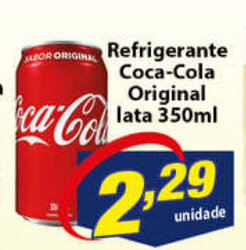 Vencedor Atacadista Refrigerante Coca Cola Original lata 350ml oferta