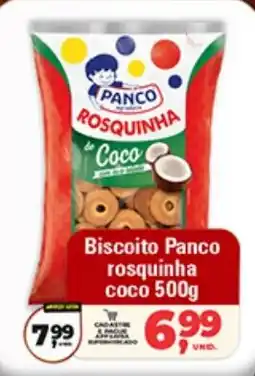 Safra Supermercados Biscoito Panco rosquinha coco oferta