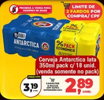 Cerveja Antarctica lata