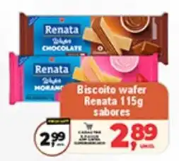 Safra Supermercados Biscoito wafer Renata sabores oferta