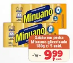 Safra Supermercados Sabão em pedra Minuano glicerinado c/5 unid. oferta
