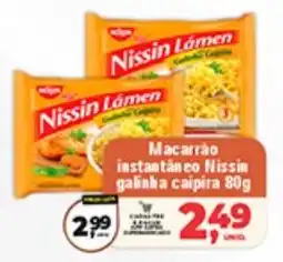 Safra Supermercados Macarrão instantaneo Nissin galinha caipira oferta