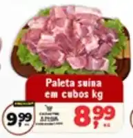 Safra Supermercados Paleta suína em cubos oferta