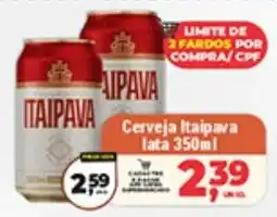Safra Supermercados Cerveja Itaipava lata oferta