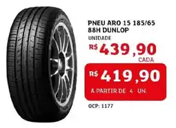 Assaí Atacadista Pneu aro 15 185/65 88h dunlop oferta
