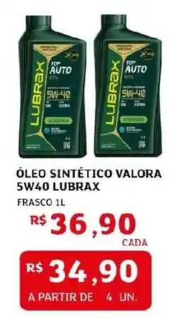 Assaí Atacadista Óleo sintético valora 5w40 lubrax frasco oferta