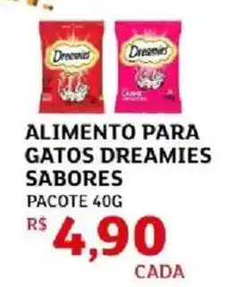 Assaí Atacadista Alimento para gatos dreamies sabores oferta