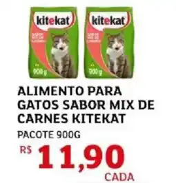 Assaí Atacadista Alimento para gatos sabor mix de carnes kitekat pacote oferta