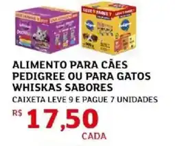 Assaí Atacadista Alimento para cães pedigree ou para gatos whiskas sabores oferta