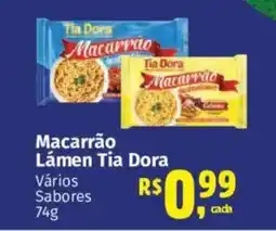 Supermercados Mateus Macarrão Lámen Tia Dora oferta
