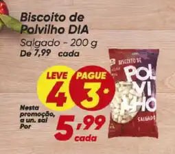 Dia Biscoito de Polvilho DIA Salgado oferta