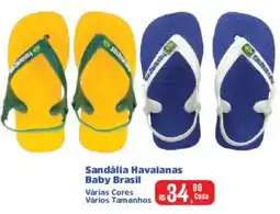 Supermercados Mateus Sandália Havaianas Baby Brasil oferta