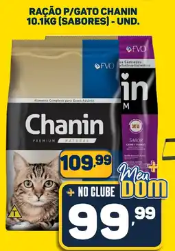 Dom Atacadista Ração p/gato chanin (sabores) - und. oferta