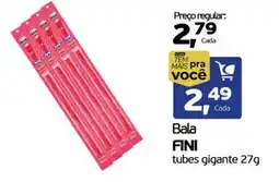 Cometa Supermercados Bala FINI tubes gigante oferta
