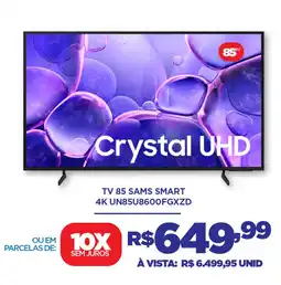DB Supermercados Tv 85 sams smart 4K UN85U8600FGXZD oferta