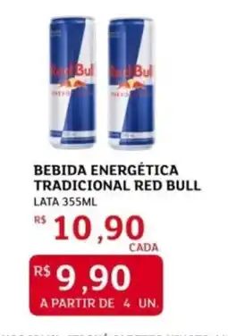 Assaí Atacadista Bebida energética tradicional red bull oferta