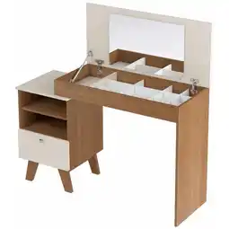 Benoit Escrivaninha Penteadeira Artely Dora Com Espelho 1 Gaveta 118,5 x 120,5 x 41,5cm oferta