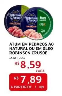 Assaí Atacadista Atum em pedaços ao natural ou em óleo robinson crusoe oferta