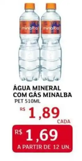 Assaí Atacadista Água mineral com gás minalba oferta
