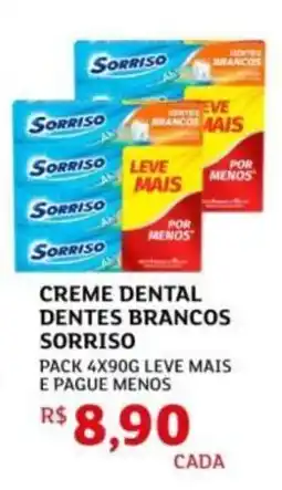 Assaí Atacadista Creme dental dentes brancos sorriso oferta