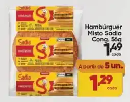 Lopes Supermercados Hambúrguer Misto Sadia Cong. oferta