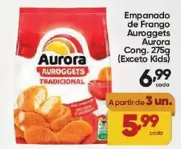 Lopes Supermercados Empanado de Frango Auroggets Aurora Cong. (Exceto Kids) oferta