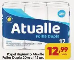 Lopes Supermercados Papel Higiênico Atualle Folha Dupla 20m c/ 12 un. oferta