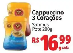 Supermercados Mateus Cappuccino 3 Corações Sabores Pote oferta