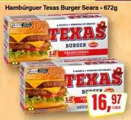 Rede Supermarket Hambúrguer Texas Burger Seara oferta