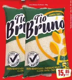 Rede Supermarket Arroz Branco Tio Bruno oferta