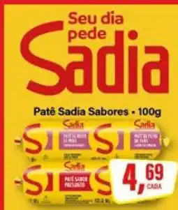 Rede Supermarket Patê Sadia Sabores oferta