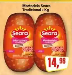 Rede Supermarket Mortadela Seara Tradicional oferta