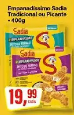 Rede Supermarket Empanadíssimo Sadia Tradicional ou Picante oferta