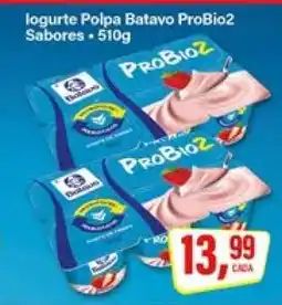 Rede Supermarket Iogurte Polpa Batavo ProBio2 Sabores oferta