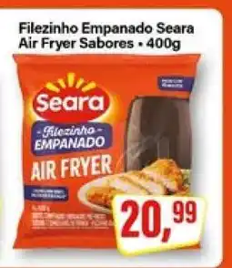 Rede Supermarket Filezinho Empanado Seara Air Fryer Sabores oferta