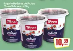 Rede Supermarket Iogurte Pedaços de Frutas Trevo Sabores oferta