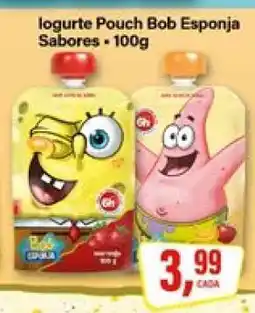 Rede Supermarket Iogurte Pouch Bob Esponja Sabores oferta
