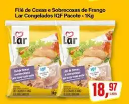 Rede Supermarket Filé de Coxas e Sobrecoxas de Frango Lar Congelados IQF Pacote oferta