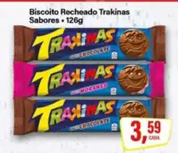 Rede Supermarket Biscoito Recheado Trakinas Sabores oferta