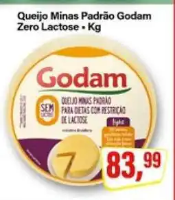 Rede Supermarket Queijo Minas Padrão Godam Zero Lactose oferta