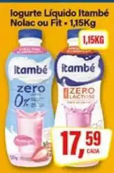 Rede Supermarket Iogurte Líquido Itambé Nolac ou Fit oferta