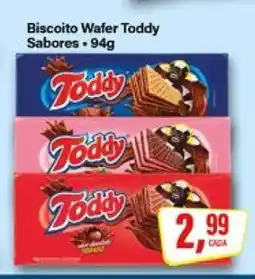Rede Supermarket Biscoito Wafer Toddy Sabores oferta