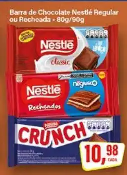 Rede Supermarket Barra de Chocolate Nestlé Regular ou Recheada oferta