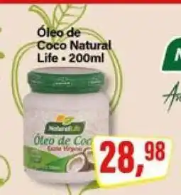 Rede Supermarket Óleo de Coco Natural Life - 200ml oferta