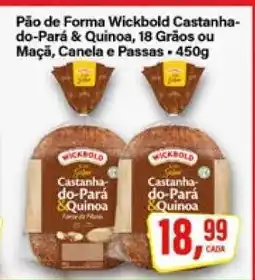 Rede Supermarket Pão de Forma Wickbold Castanha-do-Pará & Quinoa oferta